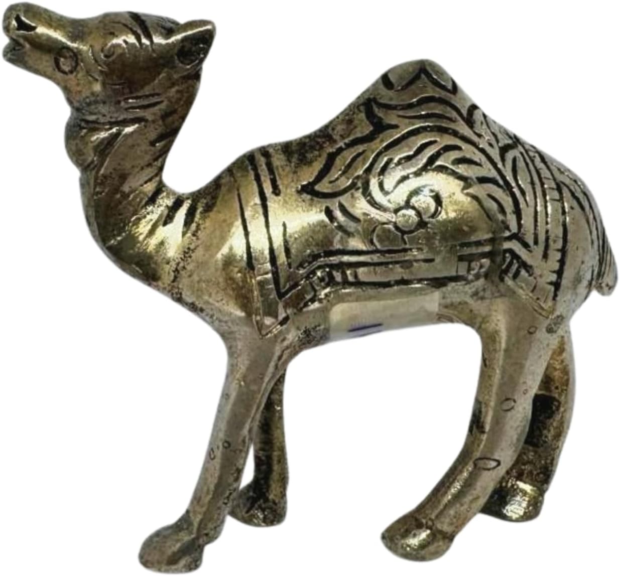 Handcrafted Brass Camel Showpiece – Traditional Rajasthani Decorative Figurine for Home & Office Decor (Size - 3 Inches)